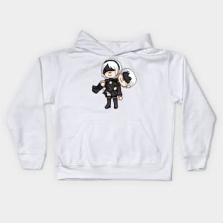 Chibi 2B And 9S Kids Hoodie